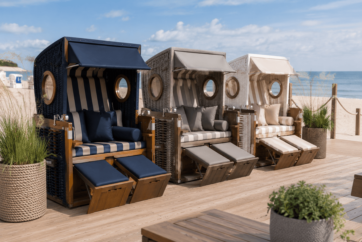 Kooperationsflächen auf Strandkörben für Marken und Partner